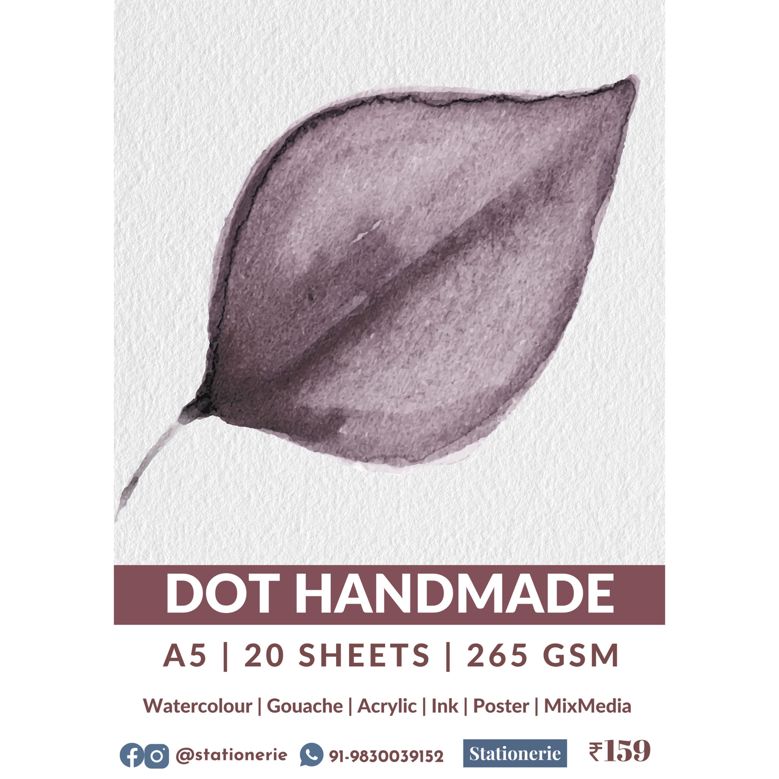 Stationerie Dot Handmade A5 265gsm 20 Sheets