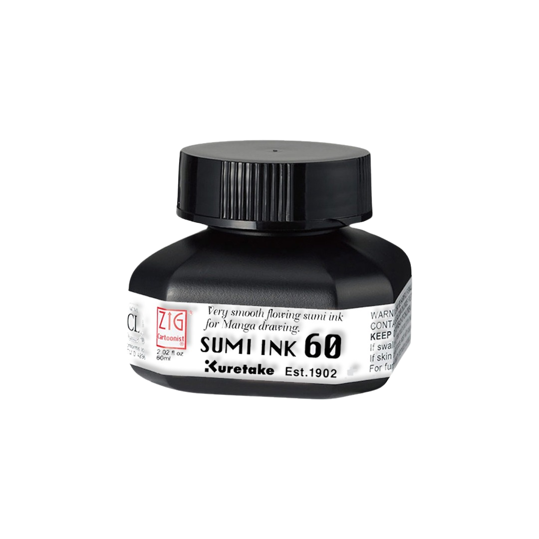 Zig Sumi Ink 60ml Black