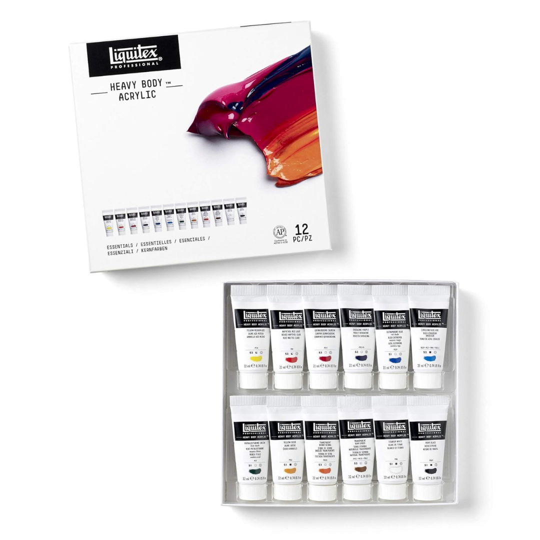 Liquitex Professional Heavy Body Acrylic Paint Set 12x22ml