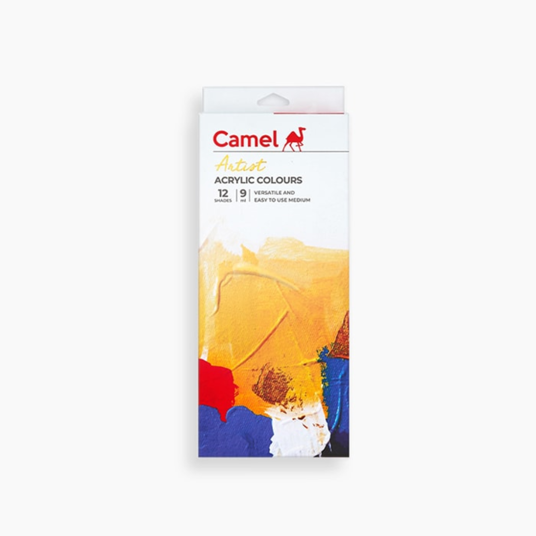 Camel Acrylic Color Box 9ml Tubes 12 Shades