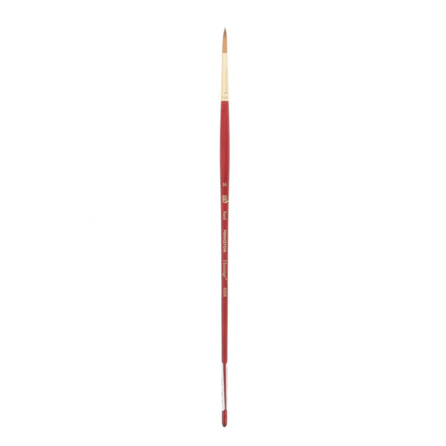Princeton Heritage Long Handle Round Paint Brush (Size 16)