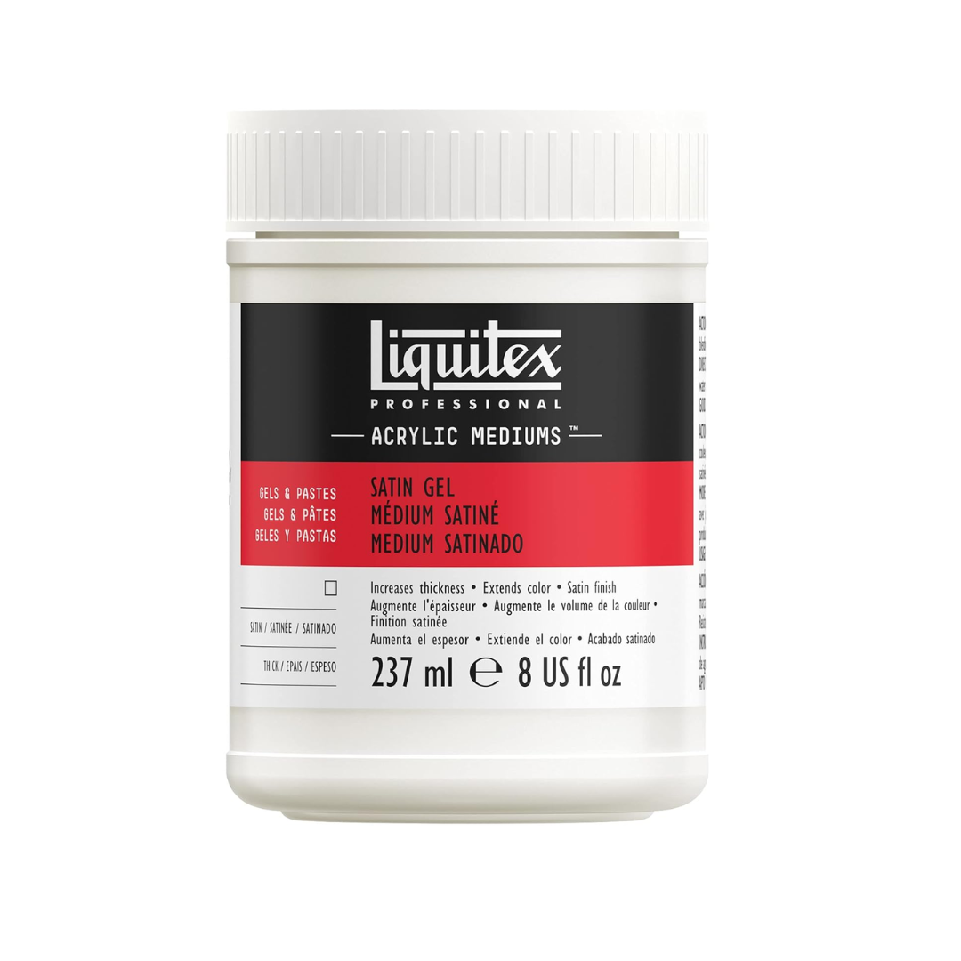 Liquitex Acrylic Satin Gel 237ML, Transparent