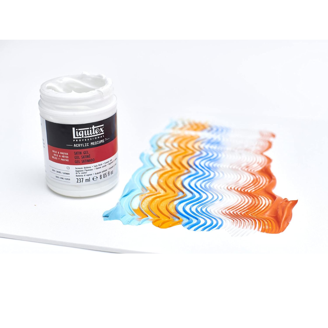 Liquitex Acrylic Satin Gel 237ML, Transparent