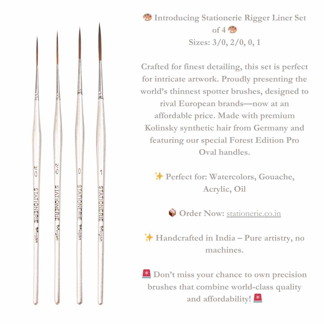 Stationerie Long Liner Kolinksy Synthetic Silver Matt Edition