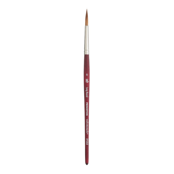 Princeton Velvetouch Long Round Brush Size 6