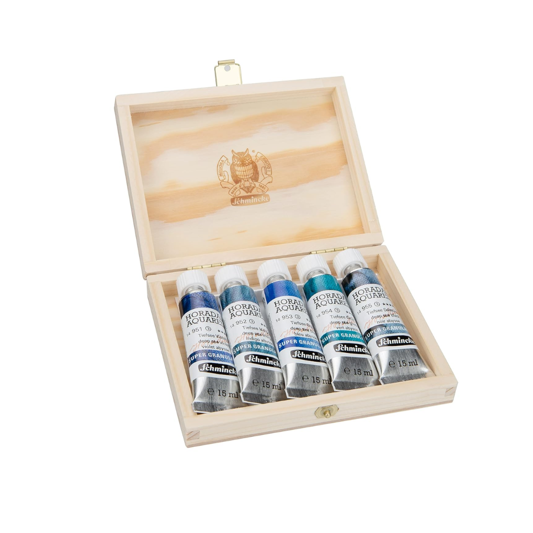 Schmincke Horadam Aquarell Super Granulation Set 5x15ml (Deep Sea)