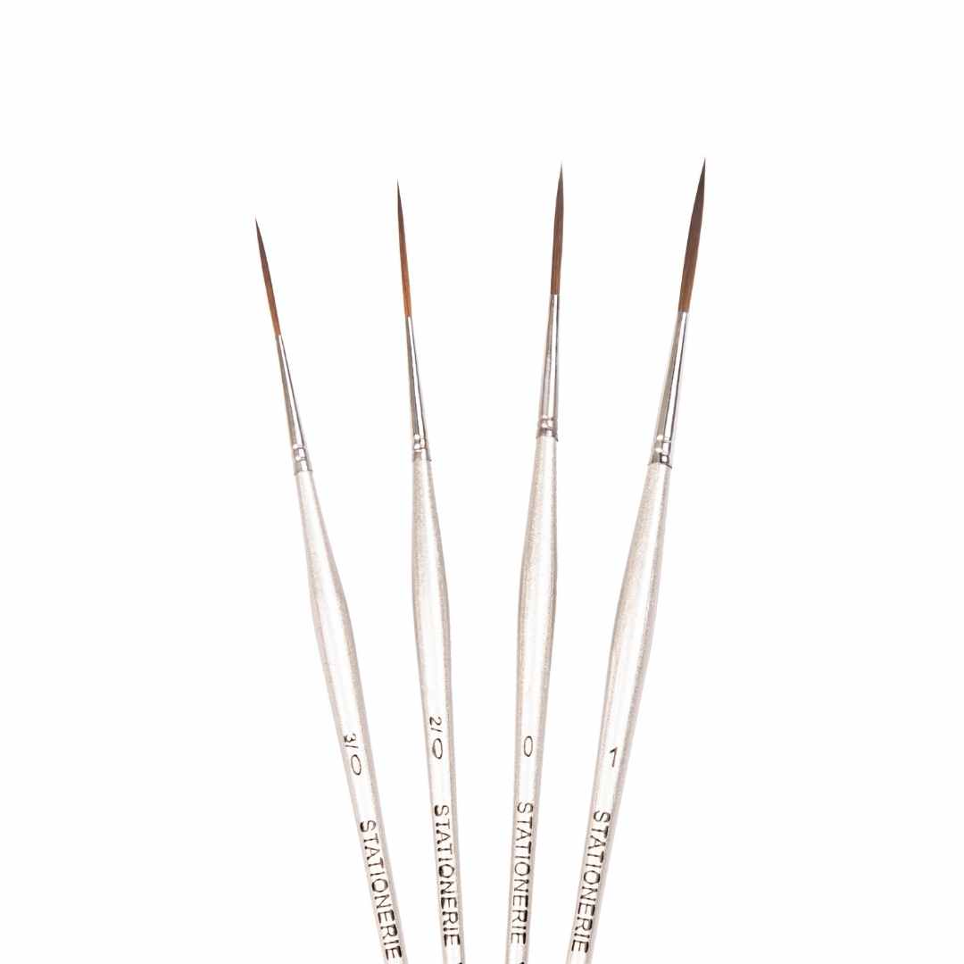 Stationerie Long Liner Kolinksy Synthetic Silver Matt Edition