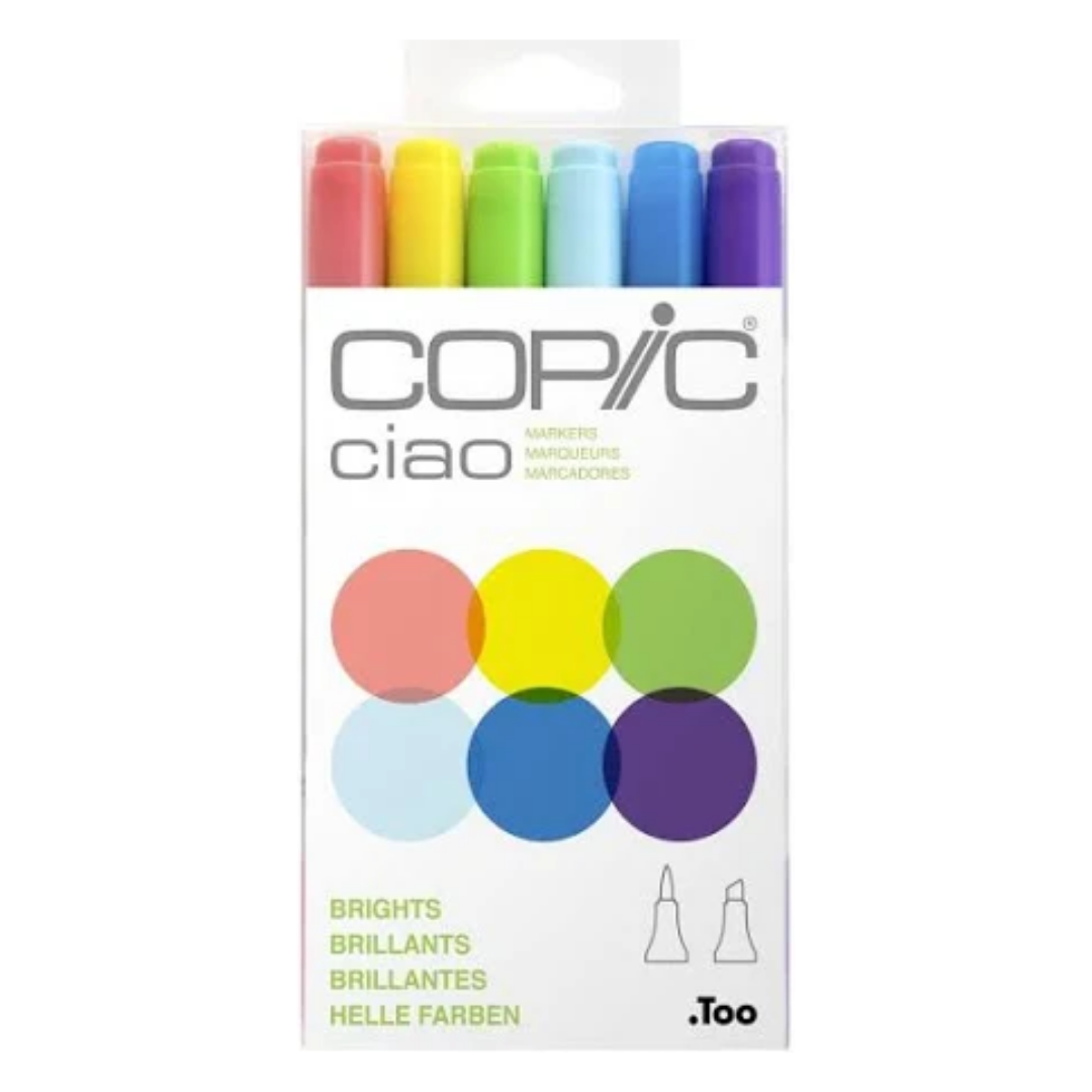 Copic Ciao Markers 6 Piece Set Bright