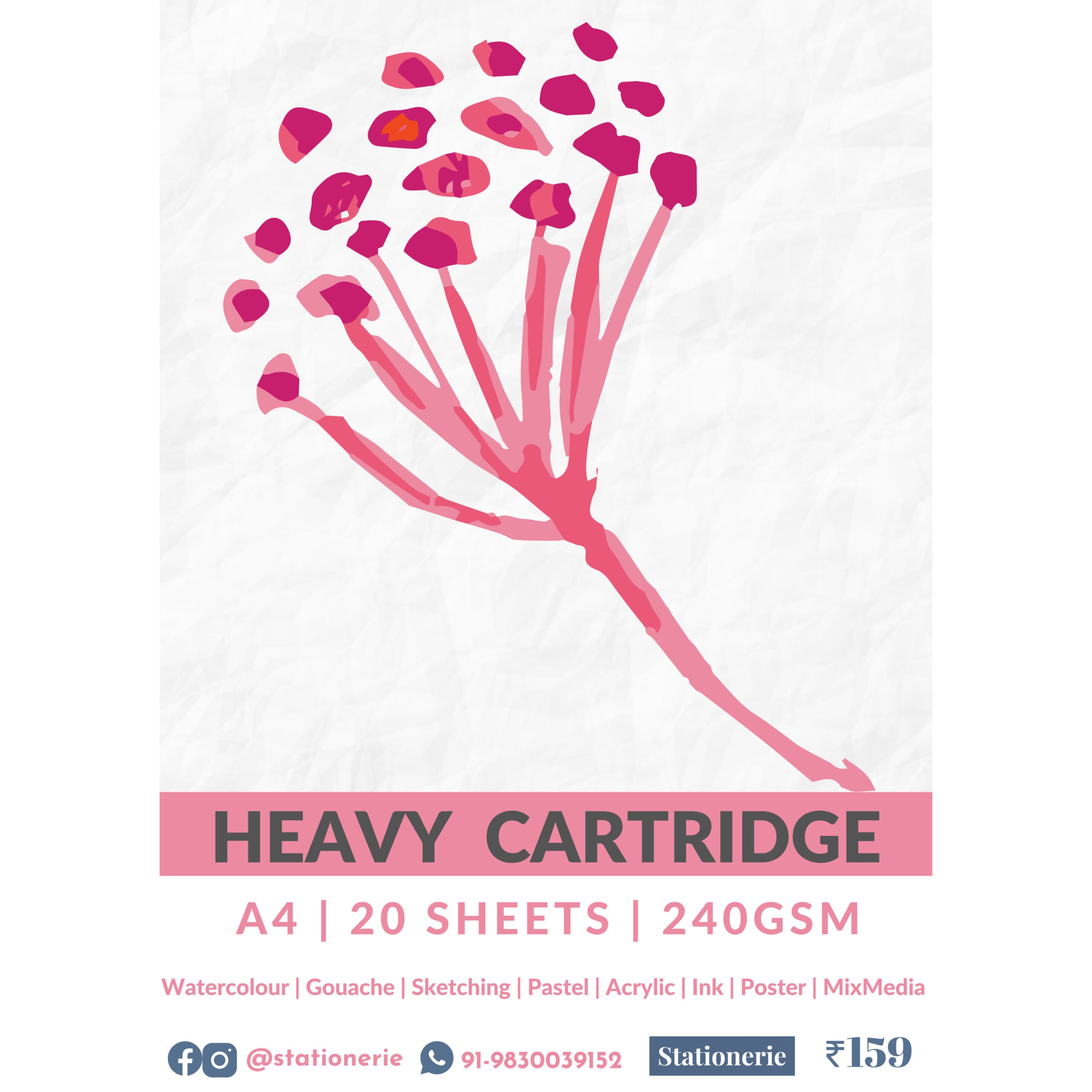 Stationerie Heavy Cartridge A4 20 Sheets 240gsm