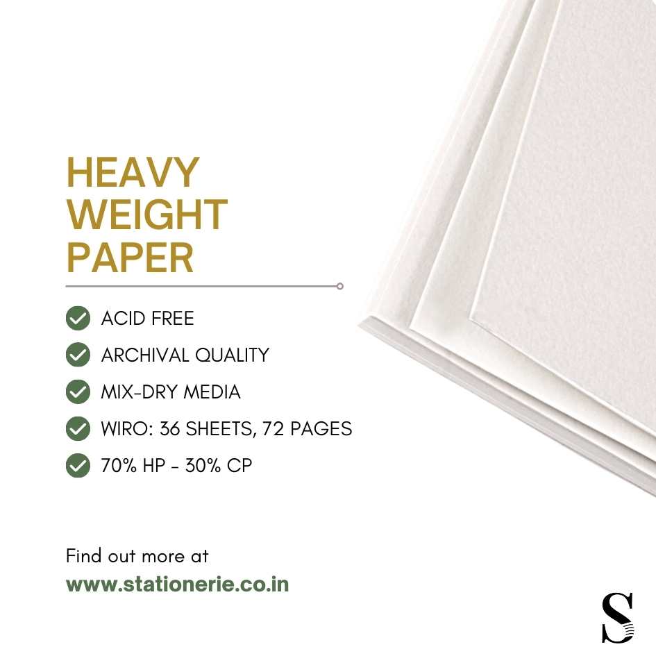 Stationerie Artists’ Heavy Cartridge A3 Pad 240gsm 36 Sheets