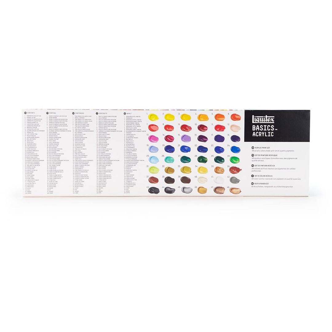 Liquitex Basics Acrylic Paint Tubes – 48x22ml
