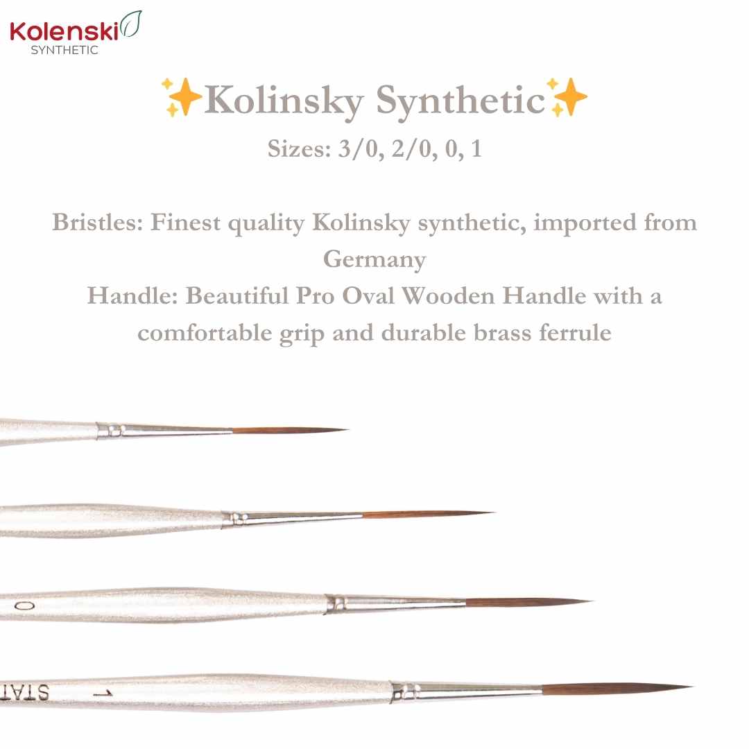 Stationerie Long Liner Kolinksy Synthetic Silver Matt Edition