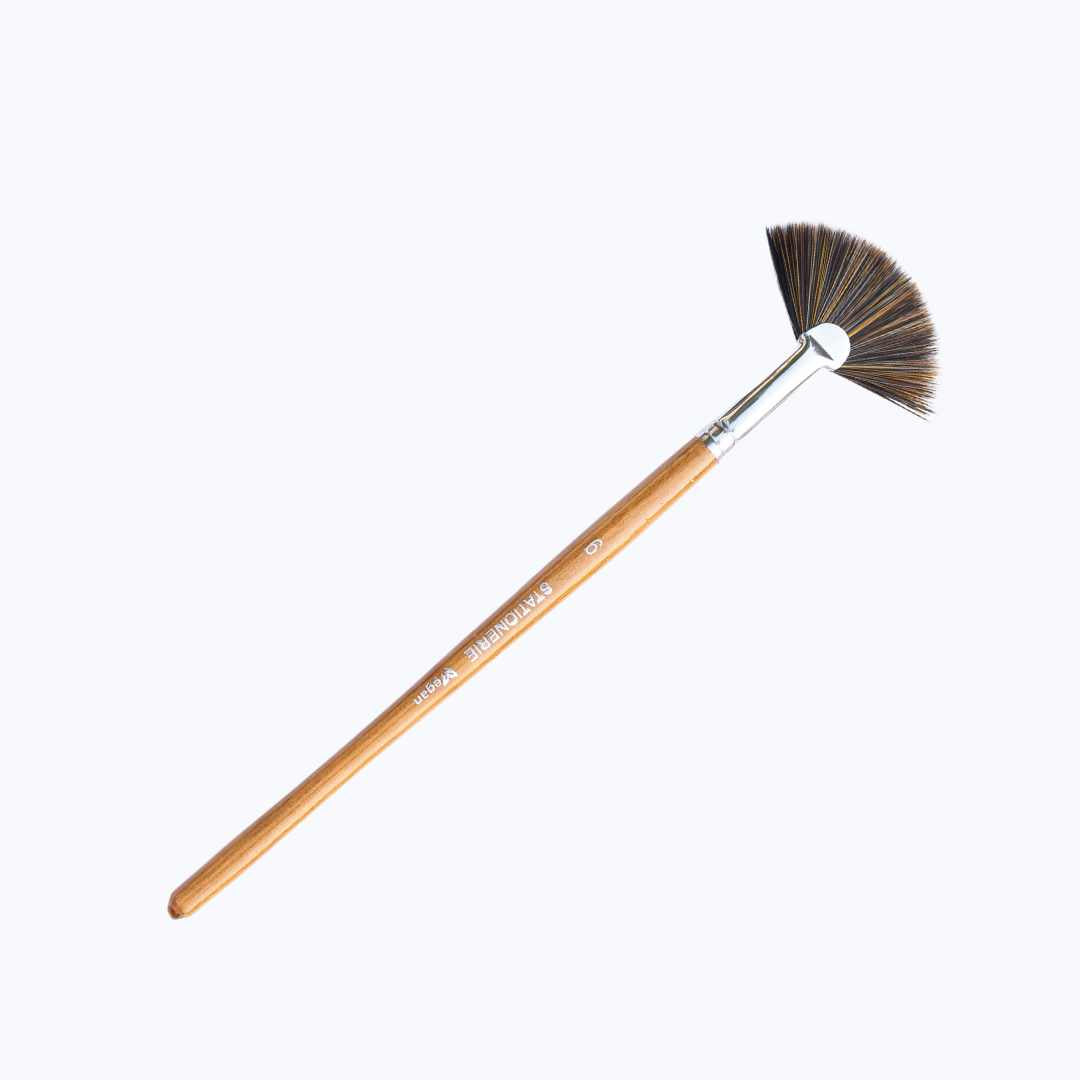 Stationerie FAN BRUSH VEGAN SYNTHETIC 6