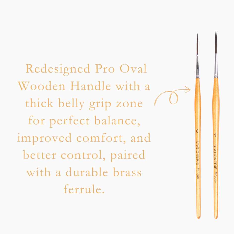 Stationerie Rigger Long Bristle Liner Set Of 4 Sal Wood Edition