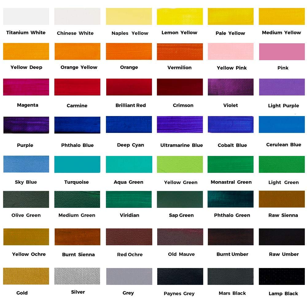 Mont Marte Signature Acrylic Paint Set 48pc x 36ml