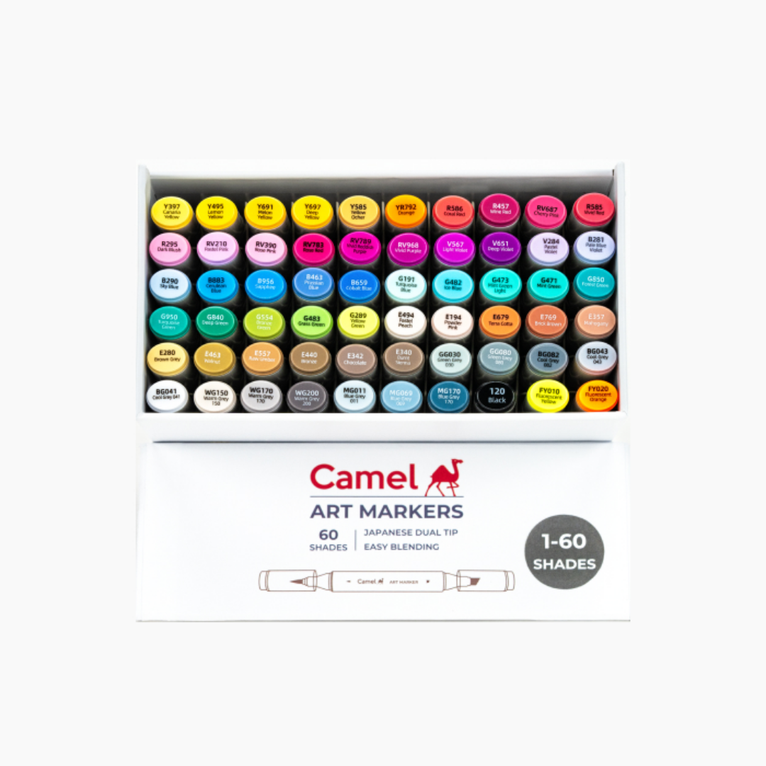 Camel Art Markers Assorted 60 shades (1–60)