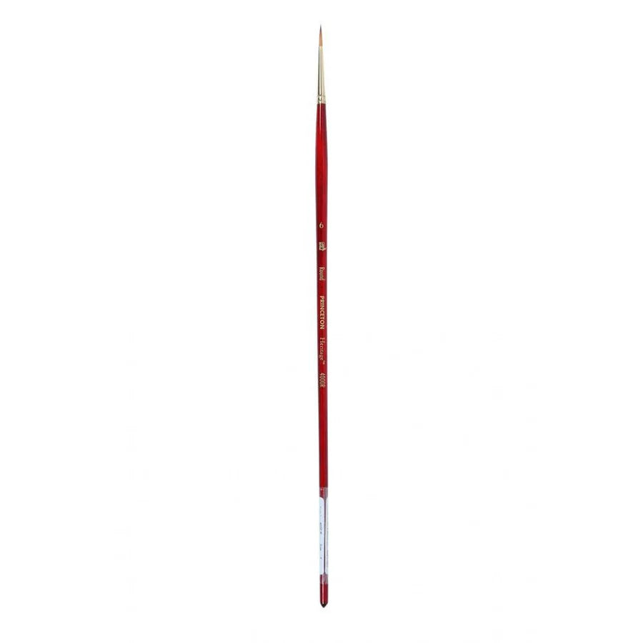 Princeton Heritage Long Handle Round Paint Brush (Size 6)