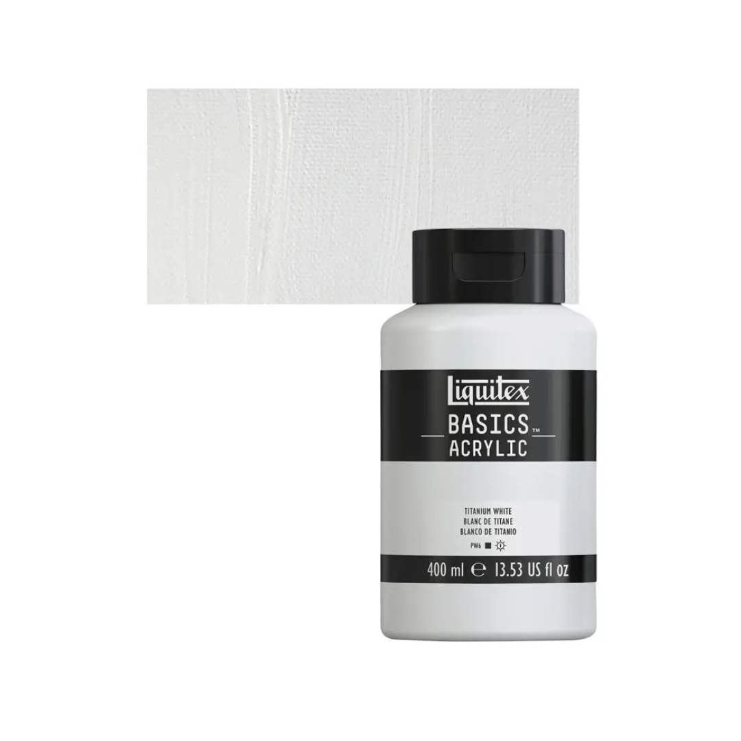 LIQUITEX BASICS ACRYLIC 400 ML TITANIUM WHITE
