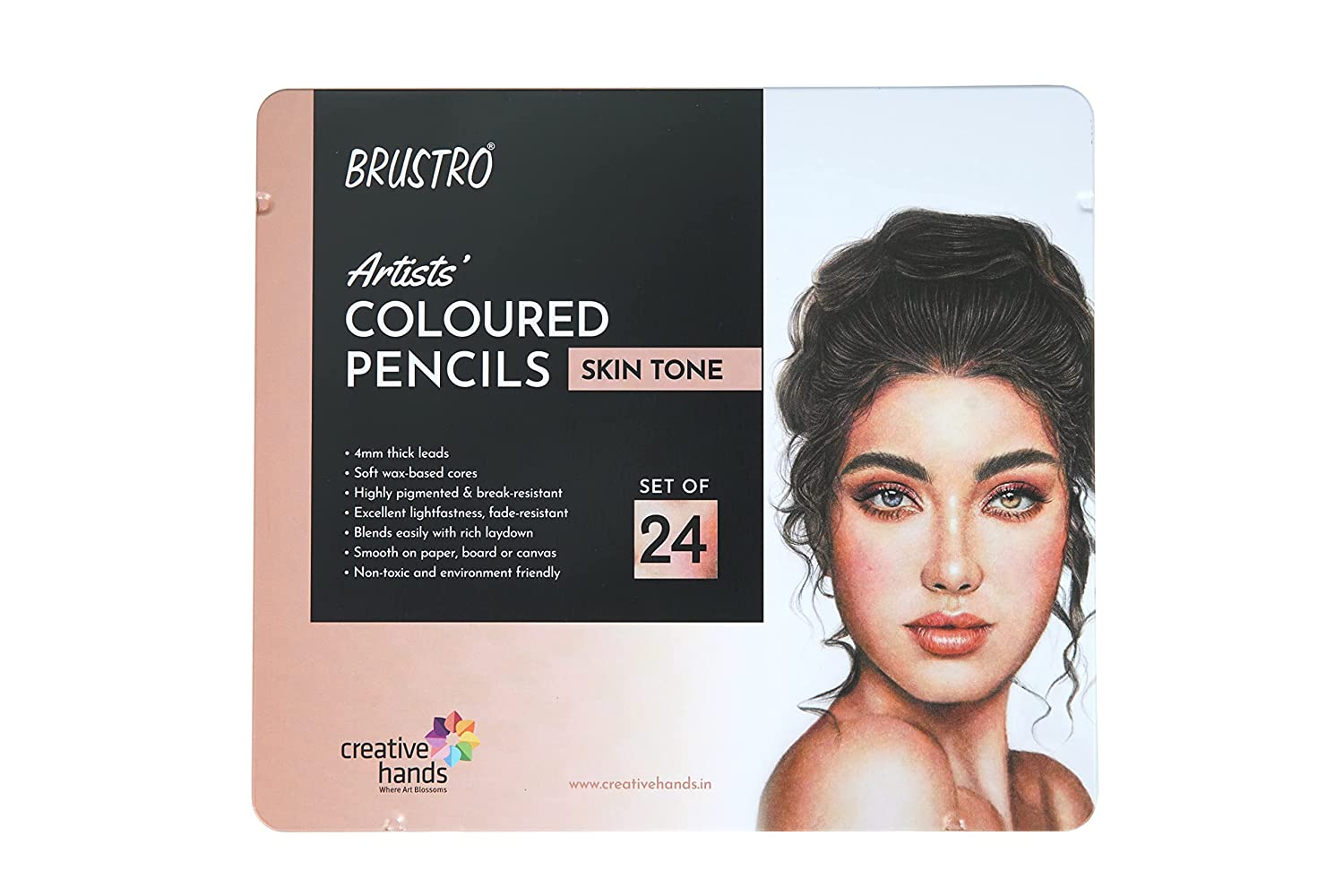 Brustro Artists' Coloured Pencils Skin Tone Set of 24