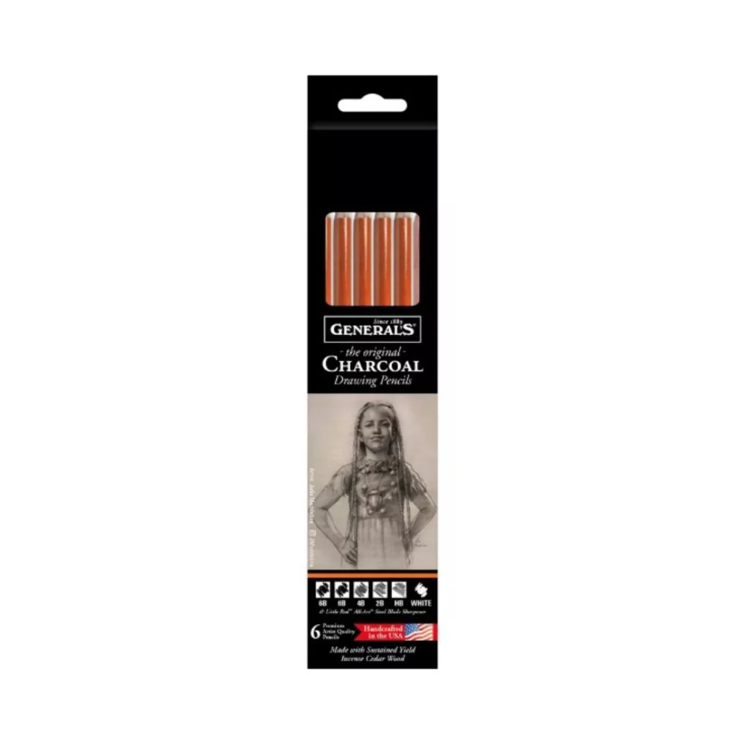 GENERAL'S, Charcoal Pencil | Set of 6