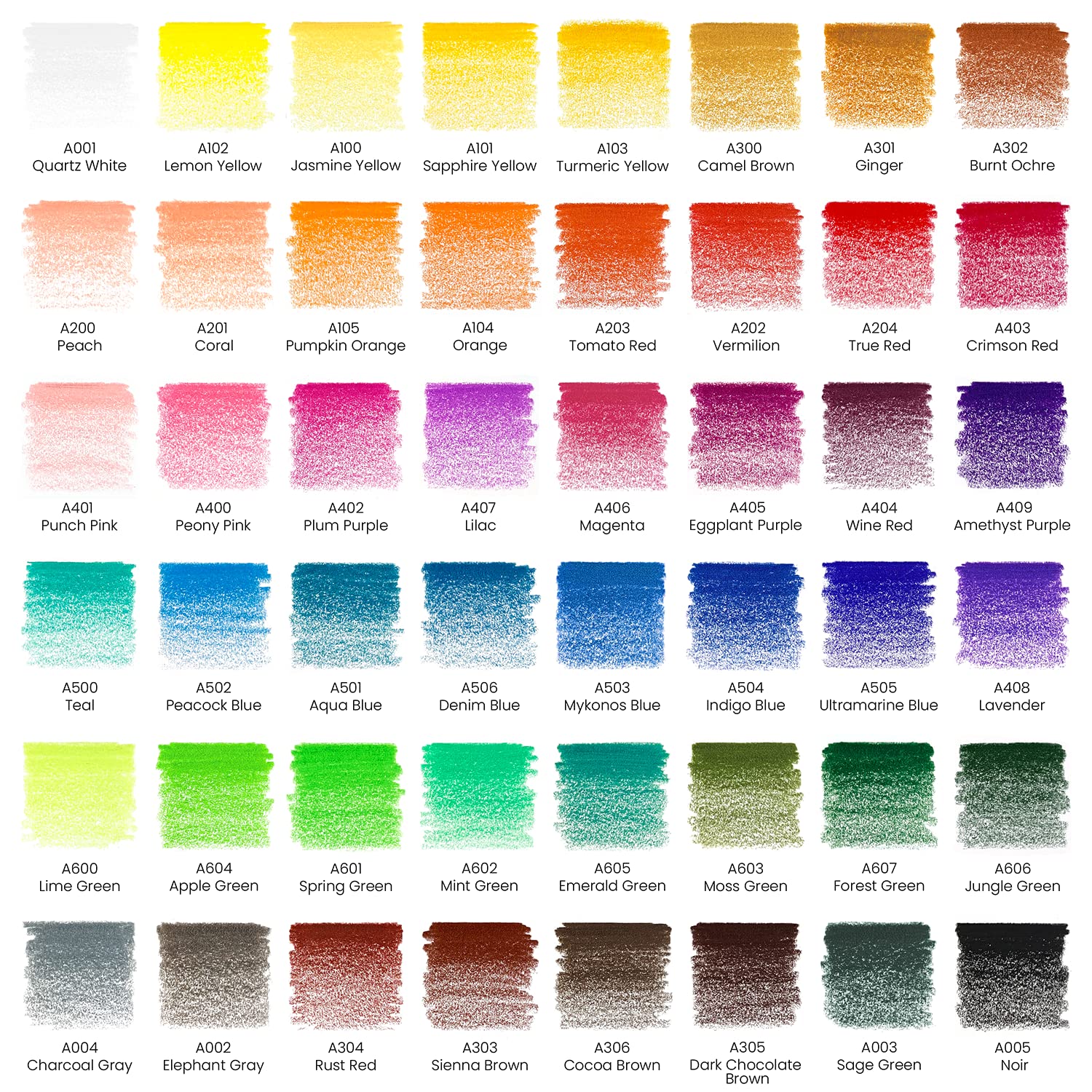 Arteza Colored Pencils Classic Assorted Colors Set of 48