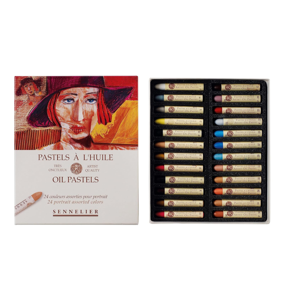 Sennelier Oil Pastels Portrait Set of 24 – Stationerie Sennelier Oil Pastels Portrait Set of 24 – Stationerie