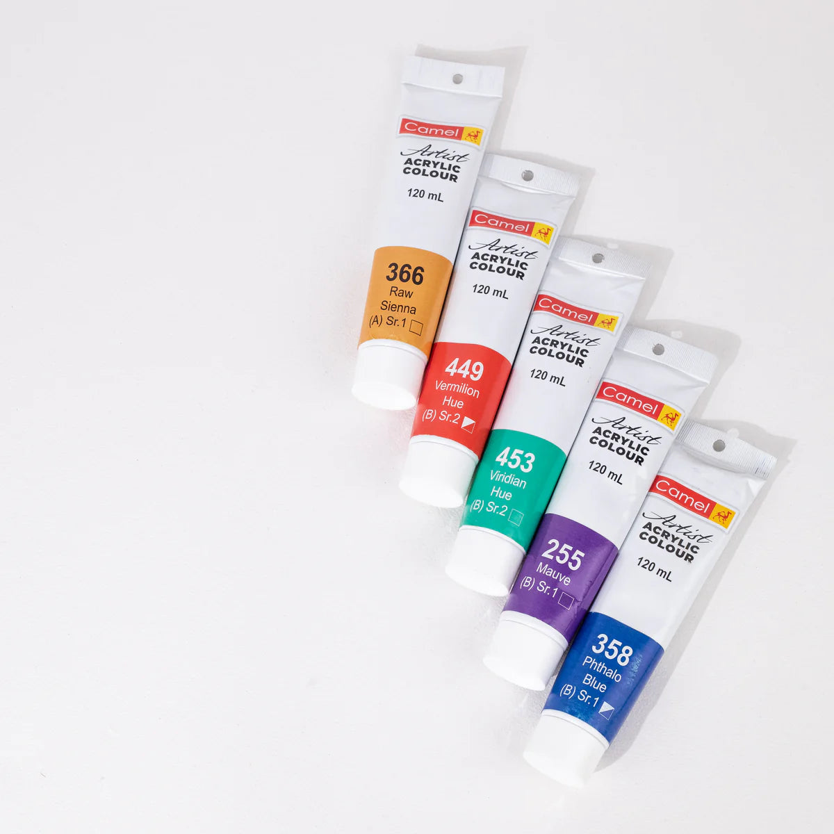 Camel Artist Acrylic Colours (individual tube of 120ml)