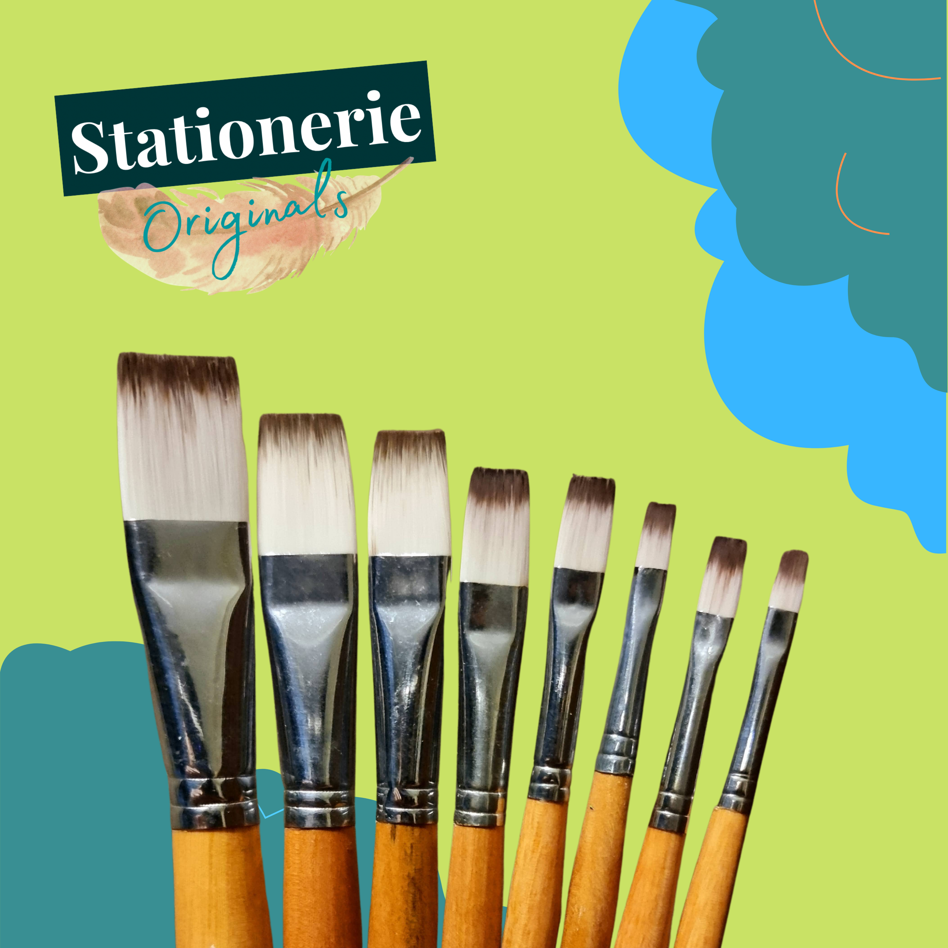Stationerie Signature Flat Synthetic Brush 12