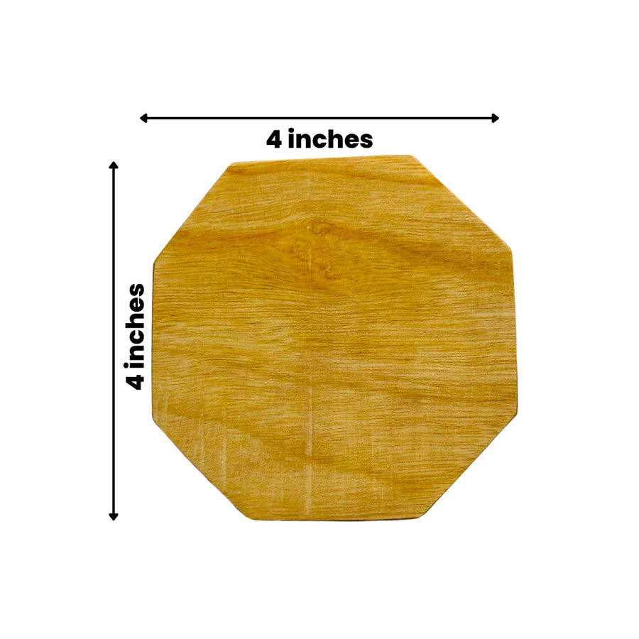 Stationerie Natural Wood Slice for Painting   Octagonal 4 inches x 4 inches