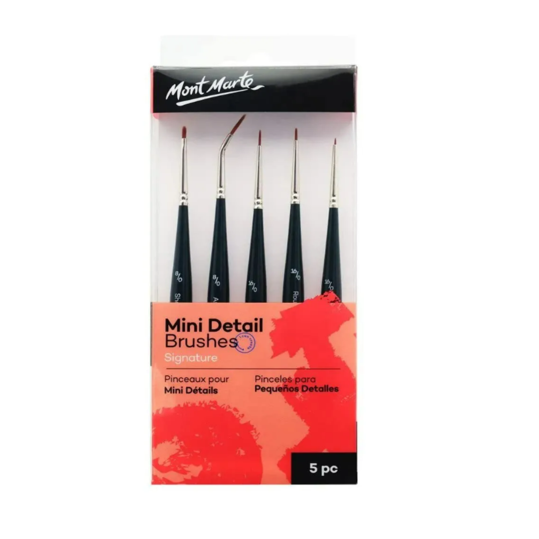 Mont Marte Mini Detail Brush Set 5pcs