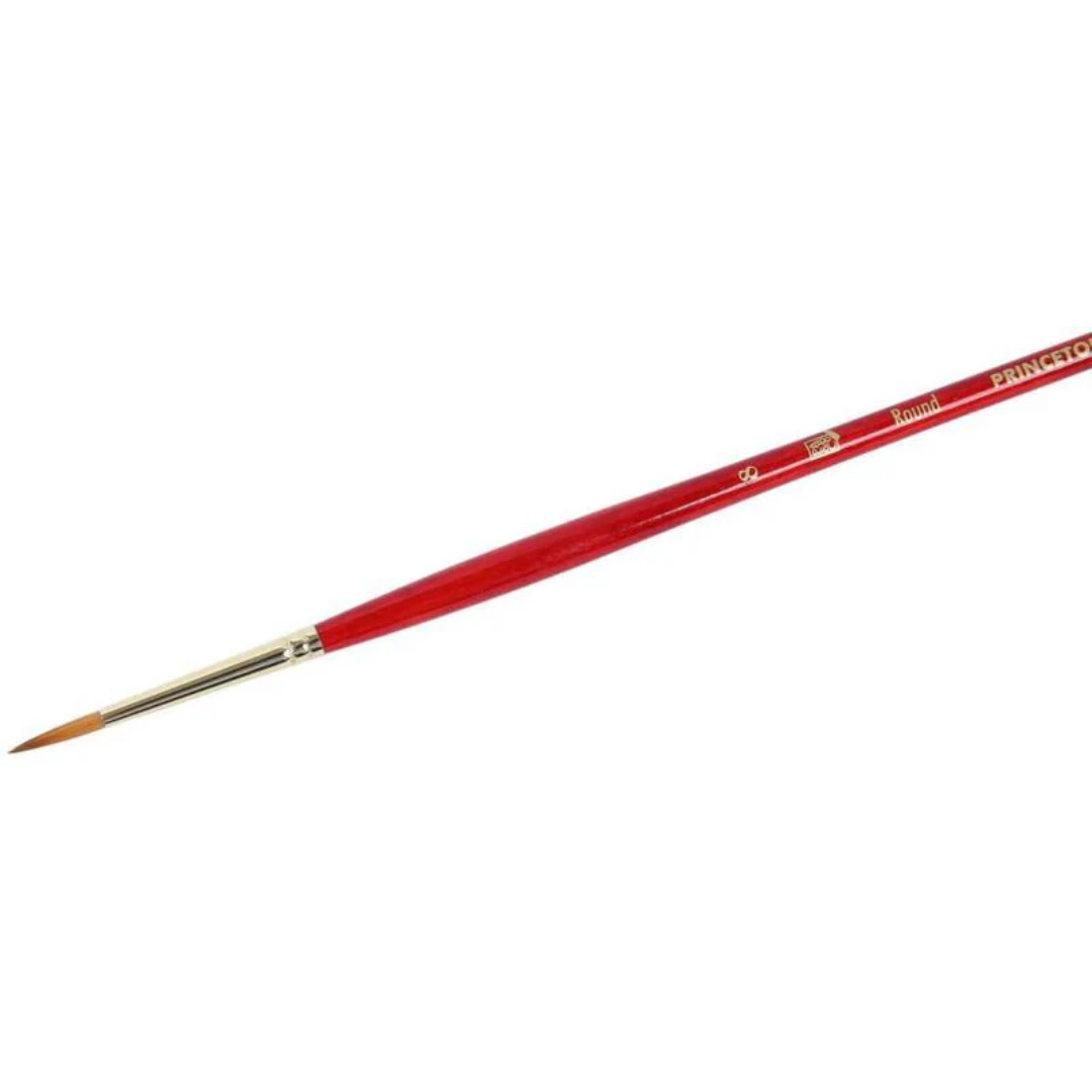 Princeton Heritage Long Handle Round Paint Brush (Size 8)