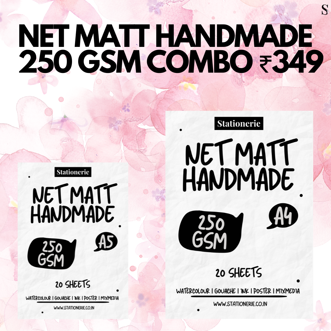 Stationerie Net Handmade Combo A4 + A5 (40 Sheets)