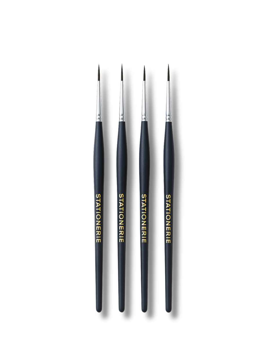 Stationerie Short Liner Set of 4 Kolinsky Synthetic