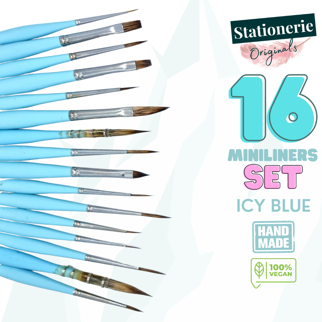 Stationerie MiniLiners Set Of 16 Icy Blue Edition