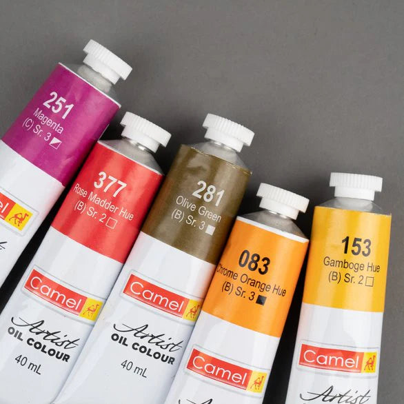 Camel Artist Oil Colours (individual tube of 40ml)