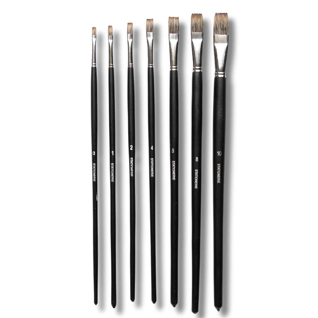 Stationerie Vegan Flat 11'' Long Handle Set Of 7