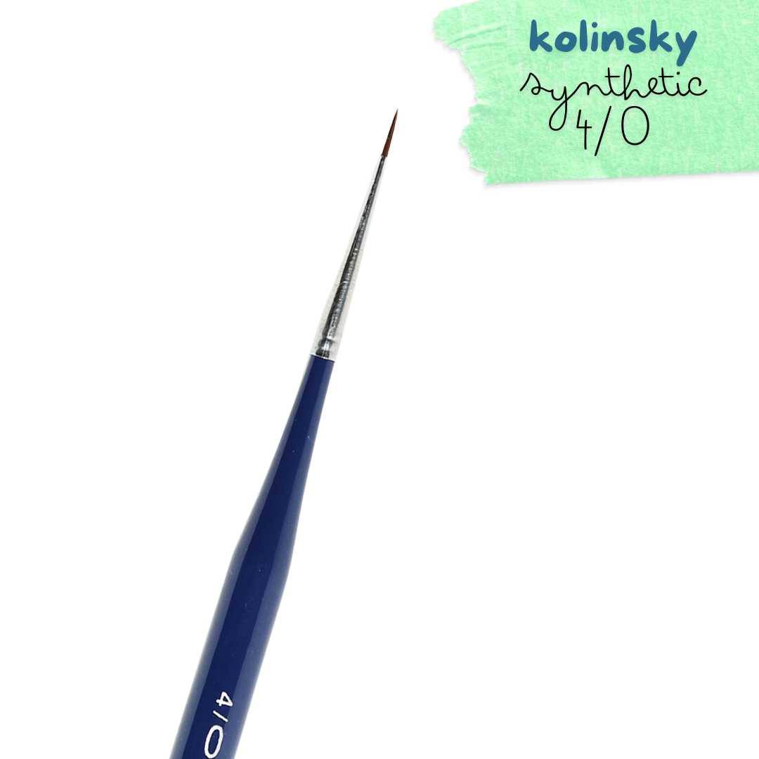 Stationerie Micro Ultra Spotter 4/0 Kolinsky Synthetic