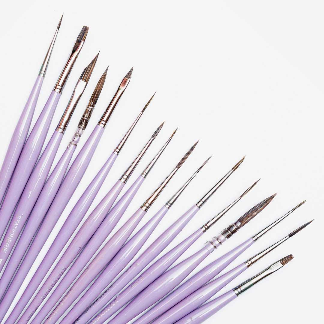 Stationerie Miniliners Set Of 16 Lavender