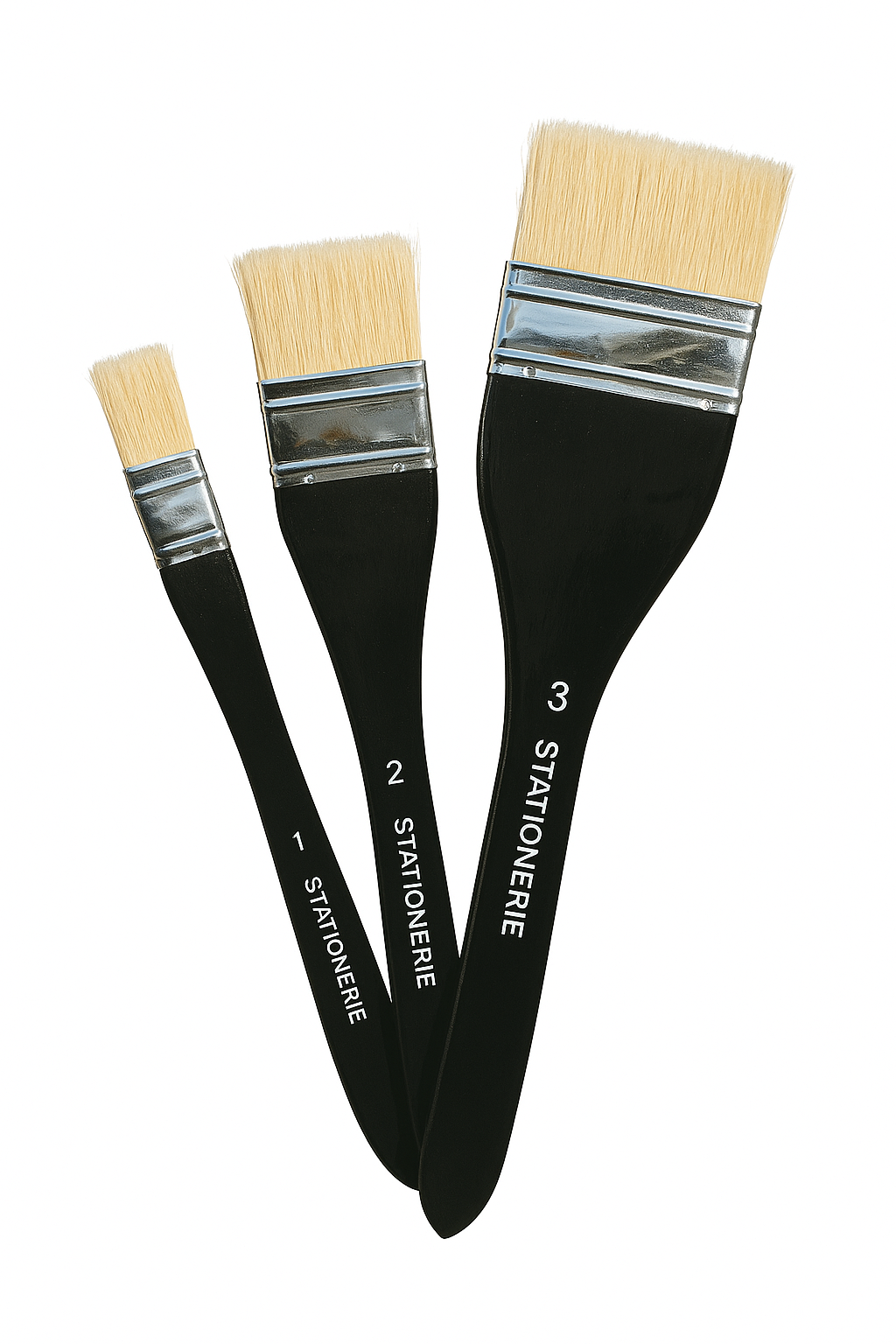 Stationerie Chungking hog hake brushes for comparison with goat hair