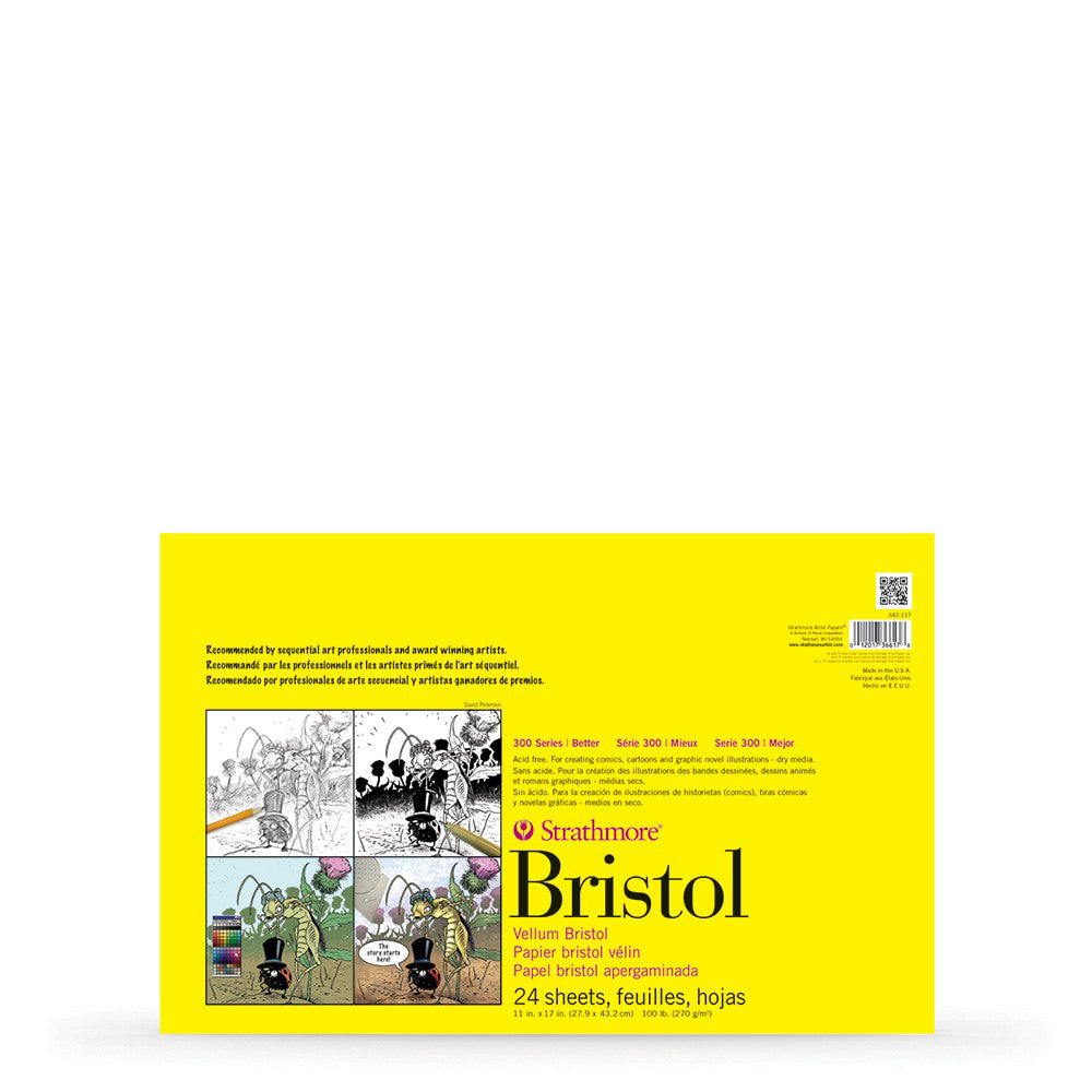 Strathmore 300 Series Bristol 24 Sheets Smooth Bristol Stationerie strathmore-300-series-bristol-24-sheets-smooth-bristol-stationerie