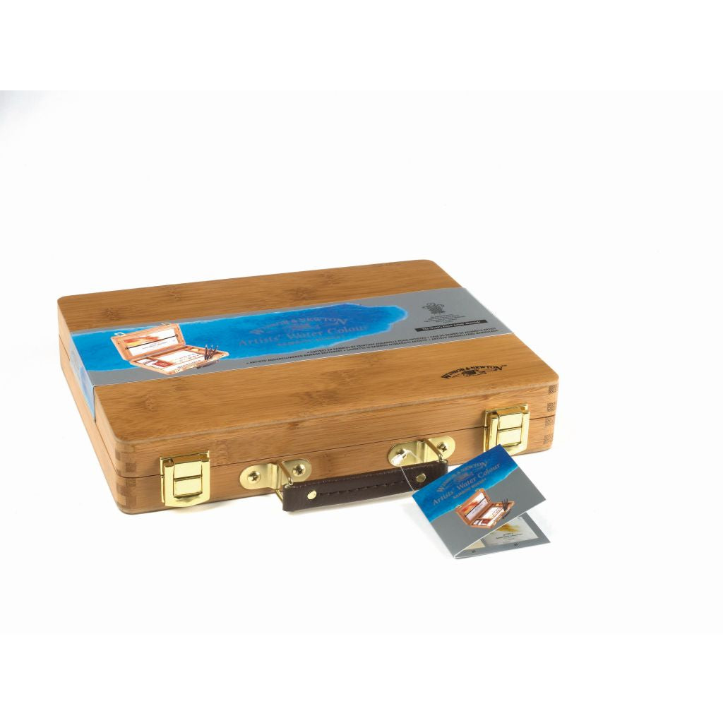 Winsor & Newton Professional Water Colour Bamboo Box Set 12 Half Pans