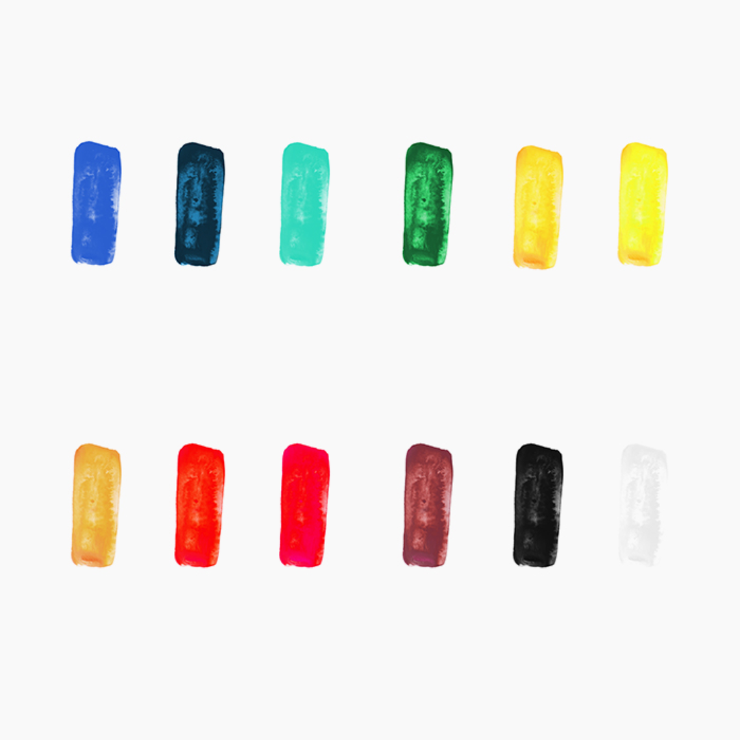 Camel  Artist  Water  Colours  Assorted  pack  of  tubes,  12  shades  in  5  ml