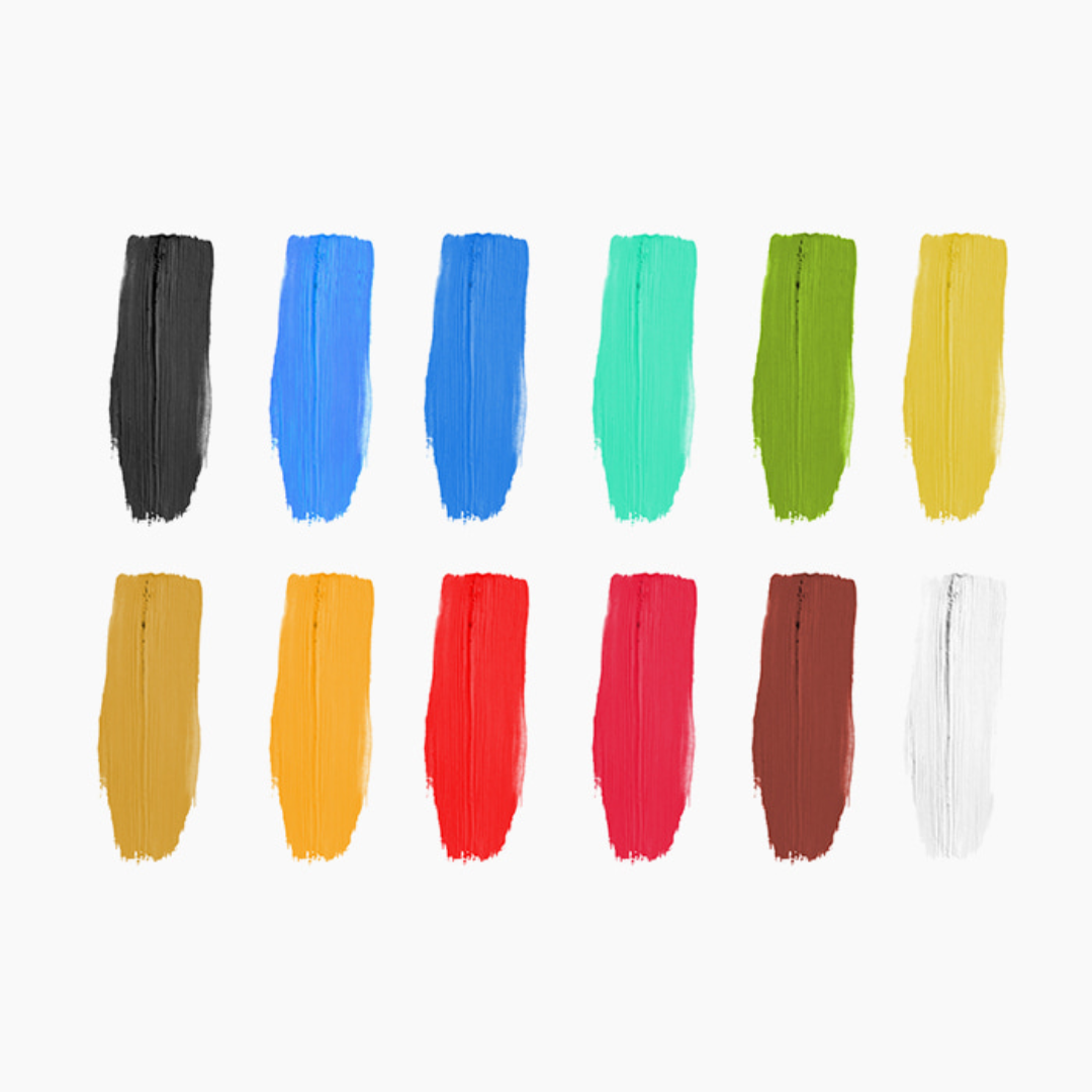 Camel  Student  Oil  Colours  Assorted  pack  of  12  shades  in  9  ml