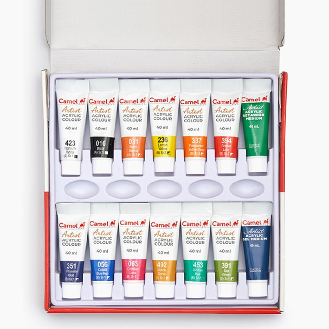 Camel Artist 40ml Acrylic Color Shade 12 Shades
