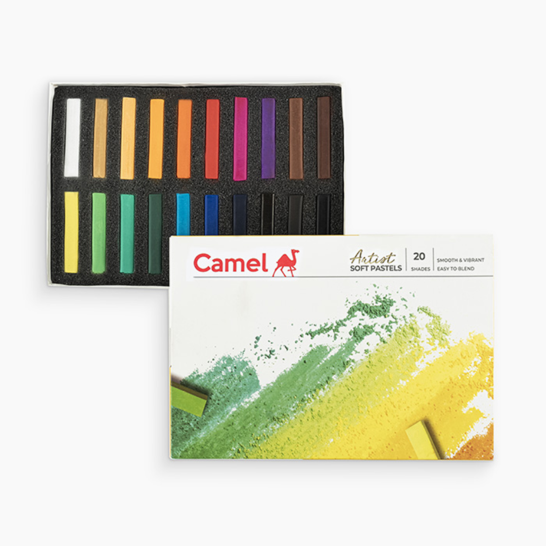 Camel  Artist  Soft  Pastels  Assorted  pack  of  20  shades