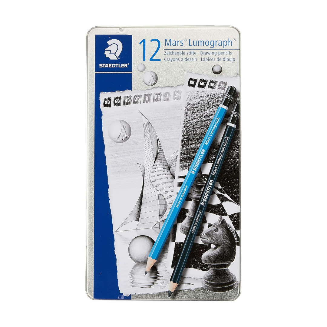 Staedtler Mars Lumograph Drawing Pencil Pack of 12