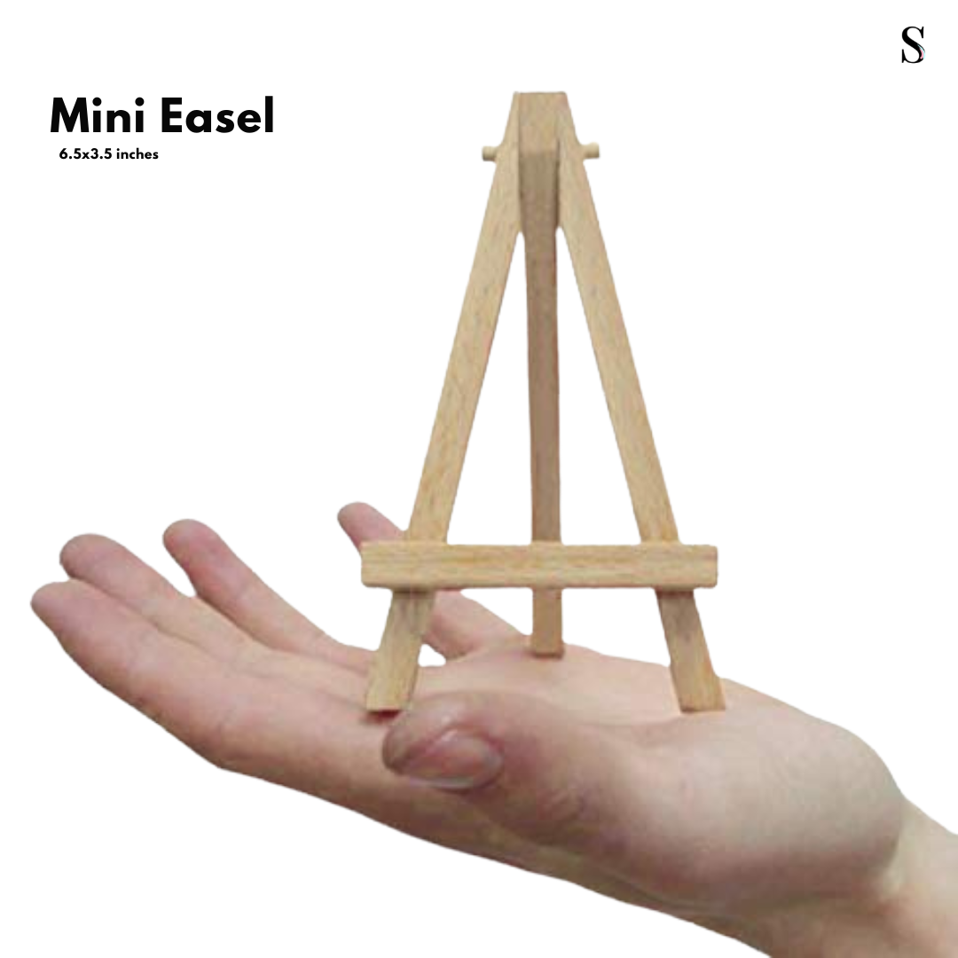 Stationerie Mini Wooden Easel 6.5x3.5inch