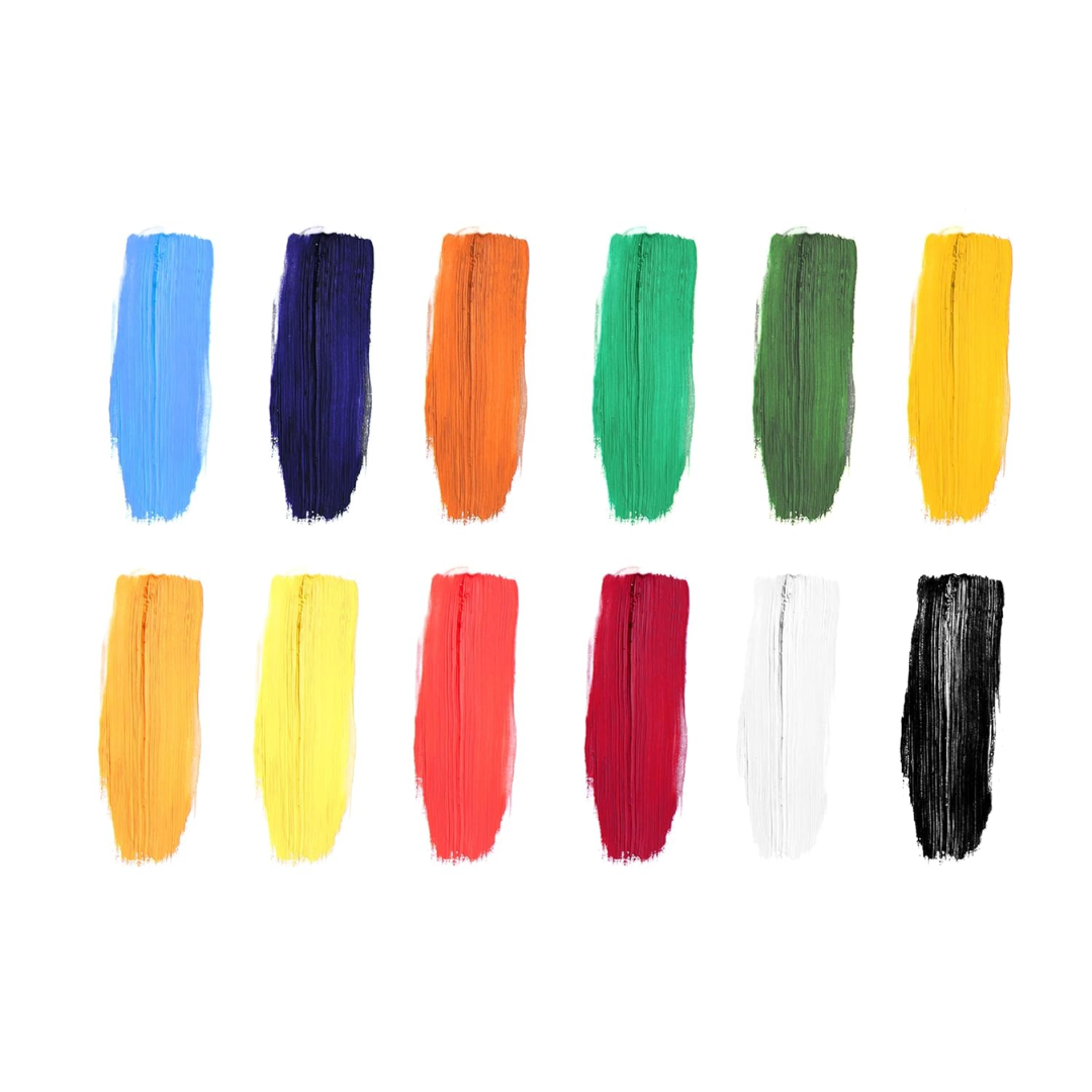 Camel  Artist  Oil  Colours  Assorted  pack  of  12  shades  in  9  ml