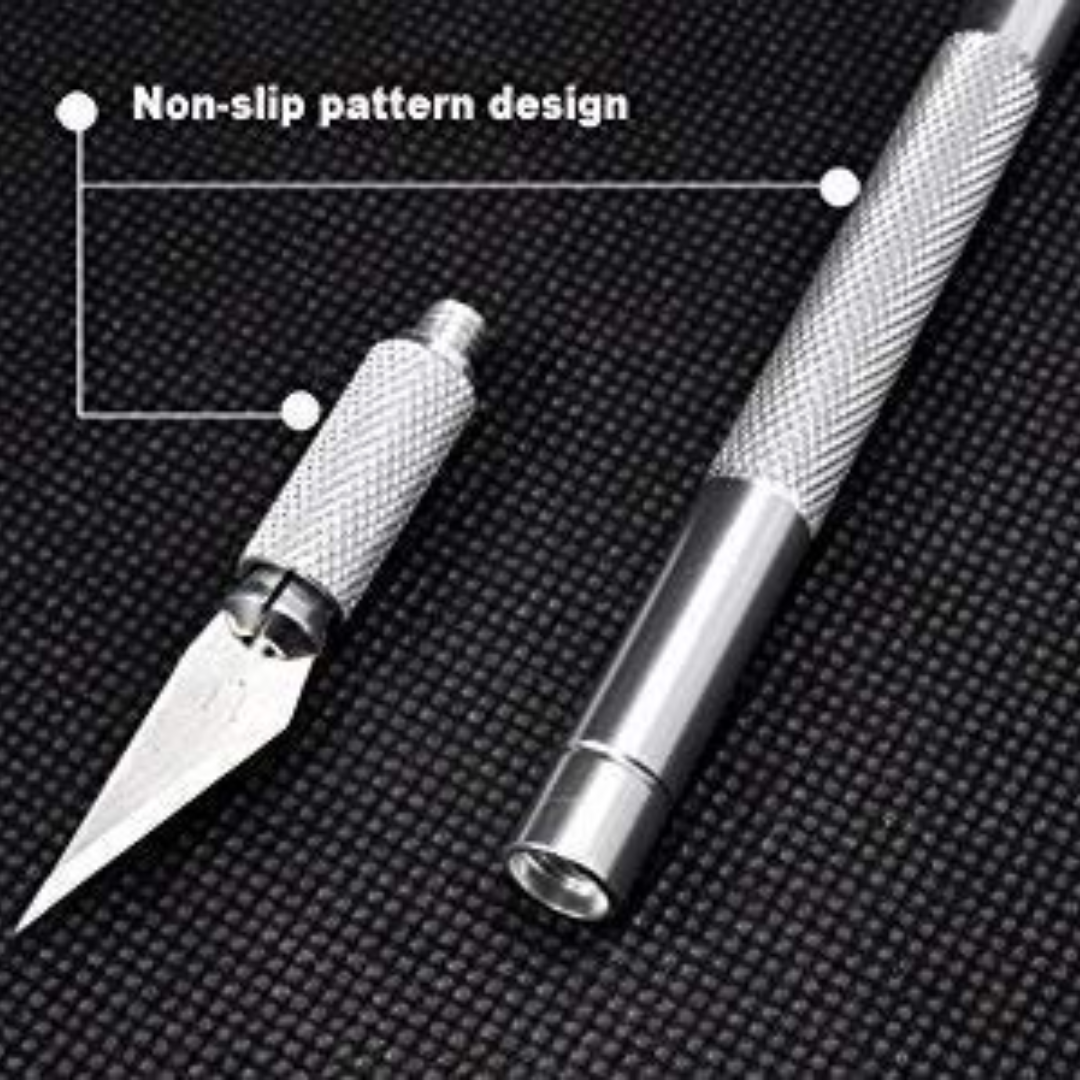 HS Detail Pen Cutter With 5 Interchangeable Blades For Carving and Paper Cutting