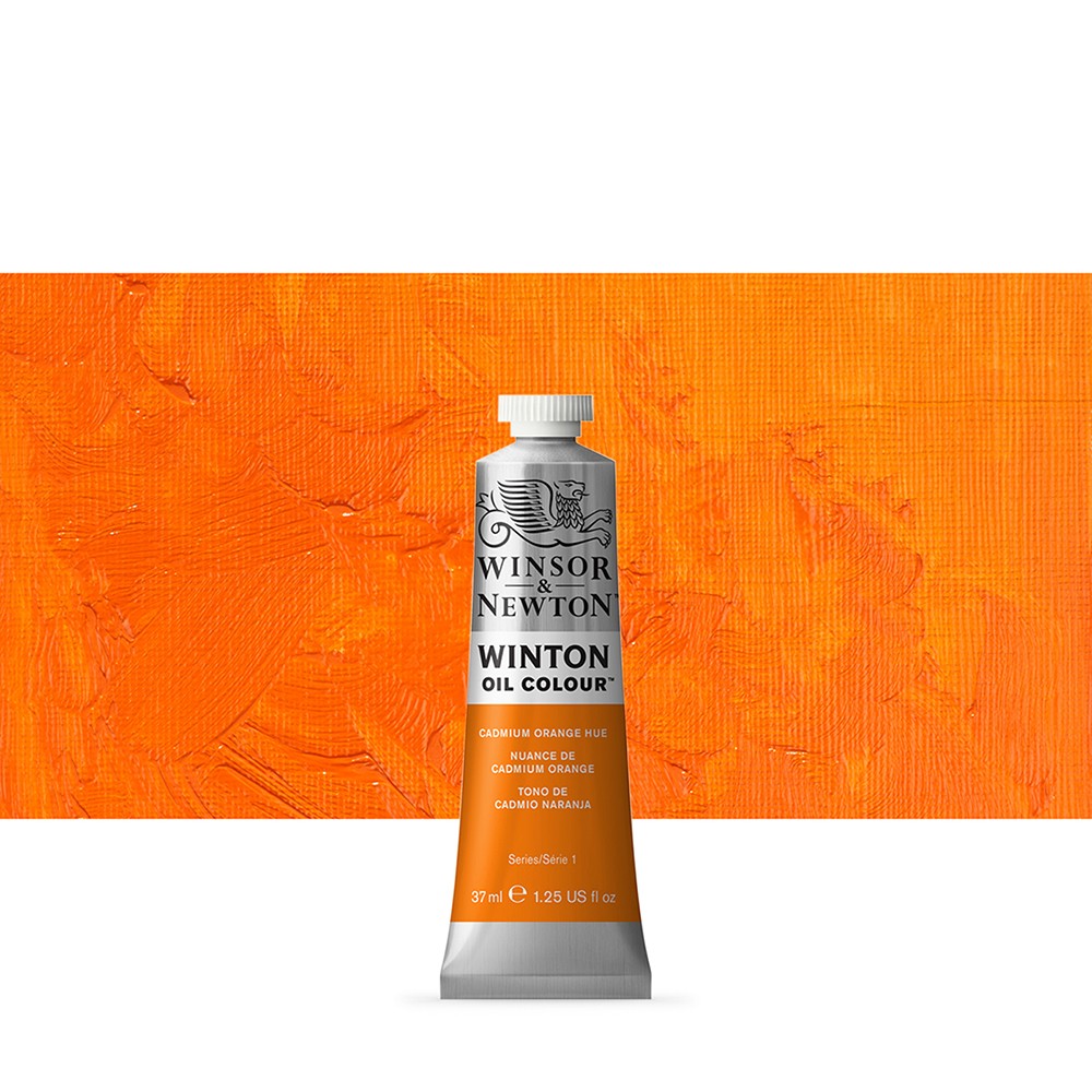 WINSOR & NEWTON : WINTON : OIL PAINT : 37ML : CADMIUM ORANGE HUE